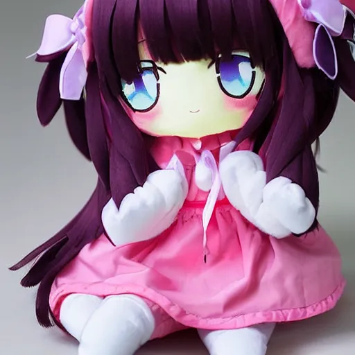 Prompt: cute fumo plush girl, kuudere