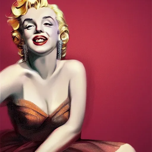 Image similar to masterpiece portrait of a beautiful stunning marilyn monroe in seven year itch, dynamic pose, above view, top lighting, art by charlie bowater, gil elvgren, ilya kuvshinov, mary jane ansell, cryengine, lumion render, 8 k realistic, hyper detailed, digital painting, artstation, concept art, ray tracing, perfect face