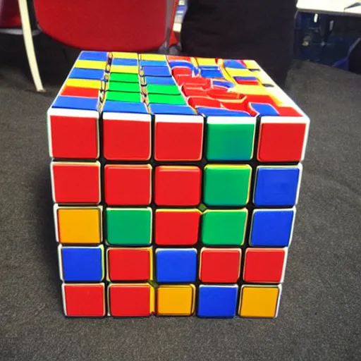 Prompt: biggest rubik's cube in the world