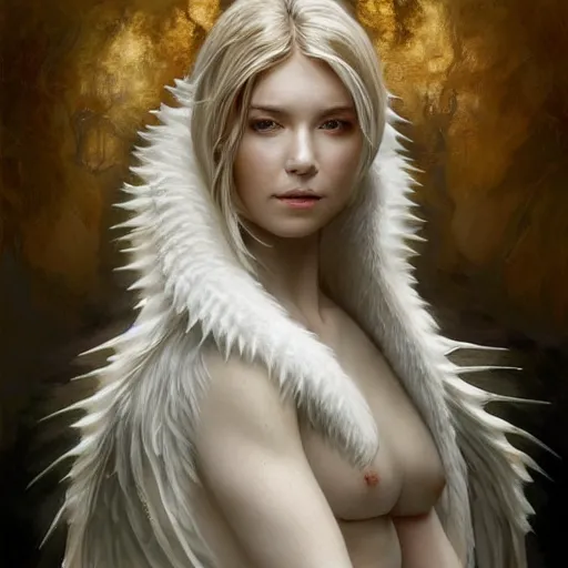 Image similar to Perfectly-centered portrait-photograph of a real life white dragon from heaven, lifelike, super highly detailed, professional digital painting, artstation, concept art, Unreal Engine 5, Photorealism, HD quality, 8k resolution, cinema 4d, 3D, beautiful, cinematic, art by artgerm and greg rutkowski and alphonse mucha and loish and WLOP