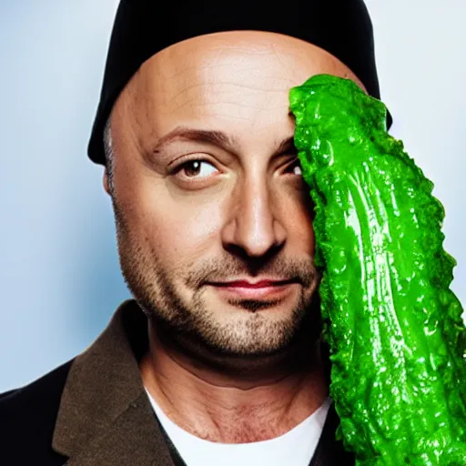 Image similar to joe bastianich eating green slime