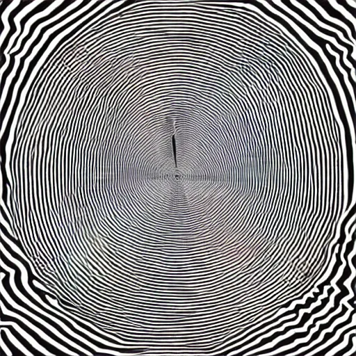 Image similar to optical illusion black and white