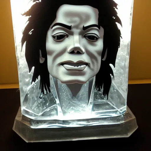 Image similar to ice sculpture of michael jackson