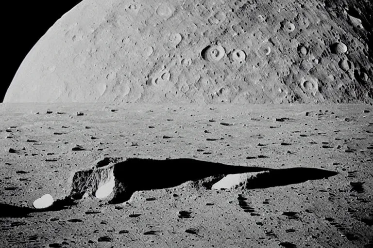 Prompt: a structure on the moon, old photograph, vintage, - n 9