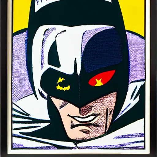 Prompt: batman by roy lichtenstein