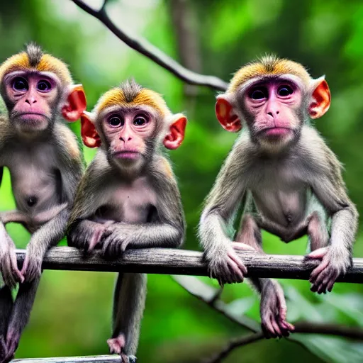 Image similar to three headed monkey