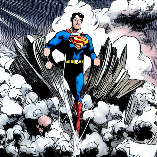 Prompt: Superman as a super villain sending his armies to Metropolis cfg_scale 150