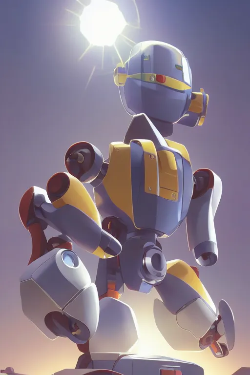 Image similar to metabots medabots medarotto medarot robot minimalist comics, behance hd by jesper ejsing, by rhads, makoto shinkai and lois van baarle, ilya kuvshinov, rossdraws global illumination ray tracing hdr radiating a glowing aura