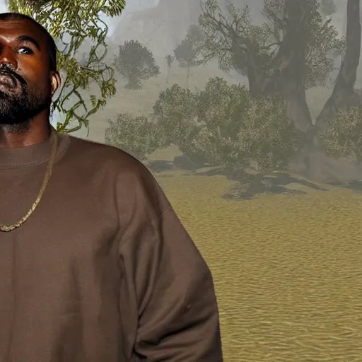 Image similar to kanye west in morrowind