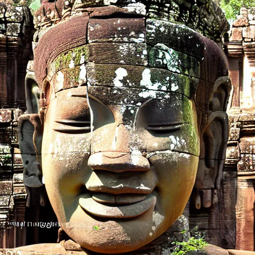 Image similar to angkor thon, photorealistic giant photography hight quality, sharp, stones, award winning photography, canon, thierry rouzier