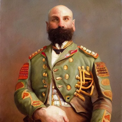 Image similar to full body portrait of a zerg overlord as the dictator of the charlotte hornets, 1 8 8 9, in full military garb, oil on canvas by william sidney mount, trending on artstation