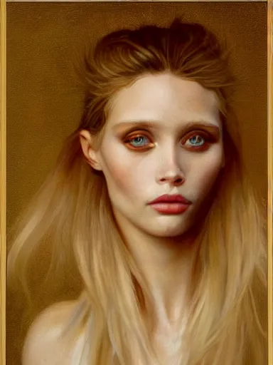 Prompt: portrait of abbey lee by serge marshennikov