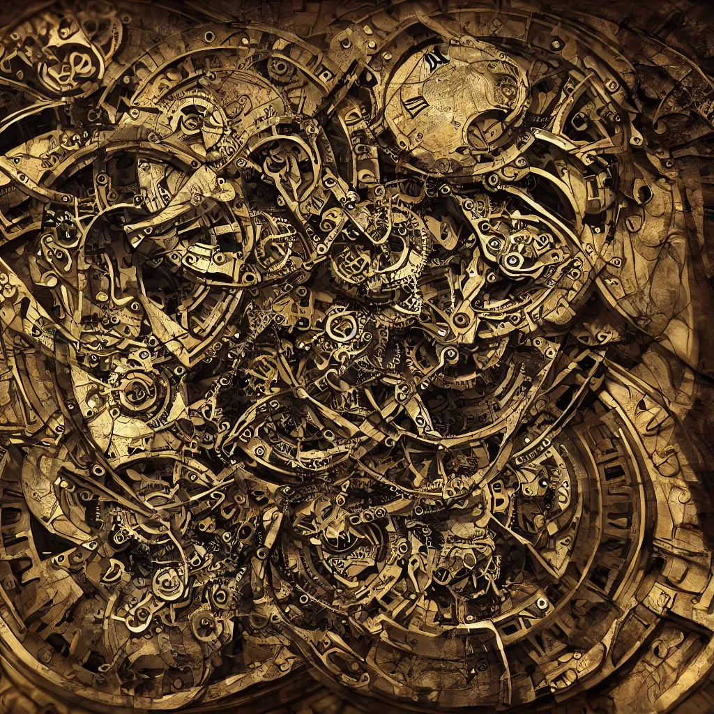 Image similar to steampunk, clock, time , high quality, high details, high detail photo,digital art,