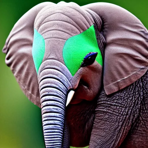 Image similar to a hummingbird - elephant - hybrid, animal photography