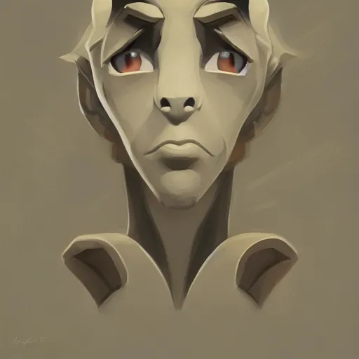 Image similar to face icon stylized minimalist gargoyles, loftis, cory behance hd by jesper ejsing, by rhads, makoto shinkai and lois van baarle, ilya kuvshinov, rossdraws global illumination