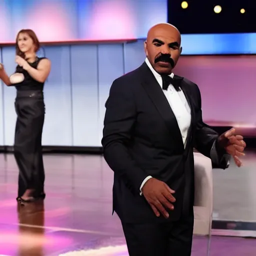 Prompt: Steve Harvey arrested