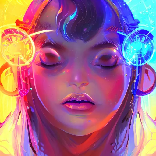 Image similar to skill magic deepdream radiating a glowing aura stuff loot legends stylized digital illustration video game icon artstation lois van baarle, ilya kuvshinov, rossdraws,