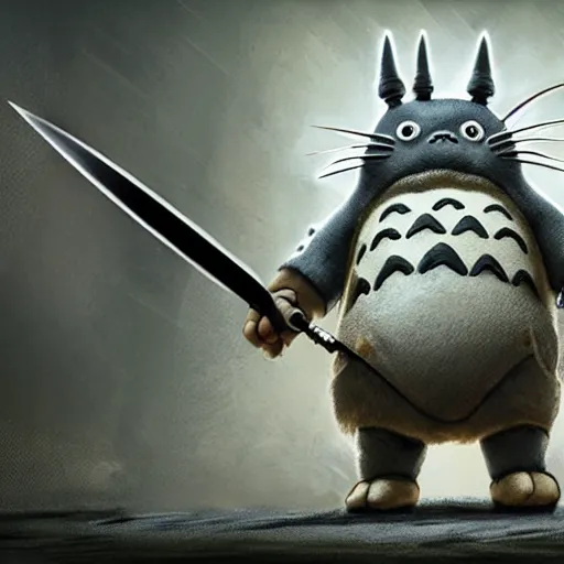 Image similar to totoro jedi slaying with lord, intricate detail, royo, klimt, miro, vallejo, frazetta, giger, whealan, hd, unreal engine,