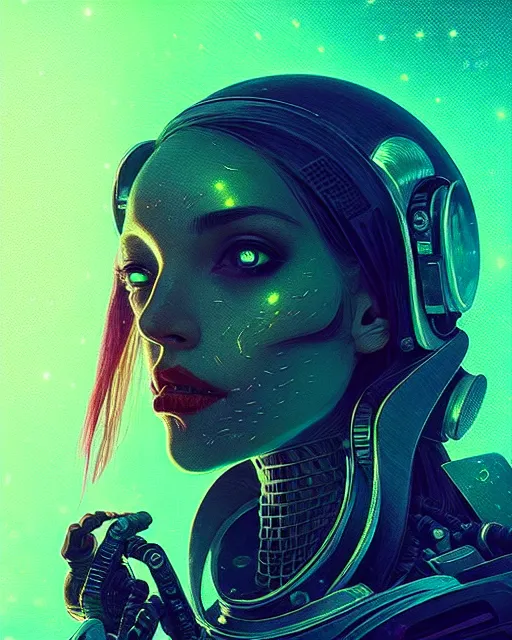 Image similar to portrait of a beautiful woman monster astronaut, intricate abstract. cyberpunk, intricate artwork, bathed in light, octane render, unreal engine, gaudy colors, greg rutkowski, loish, rhads, beeple, makoto shinkai and lois van baarle, ilya kuvshinov, rossdraws, tom bagshaw, alphonse mucha, global illumination