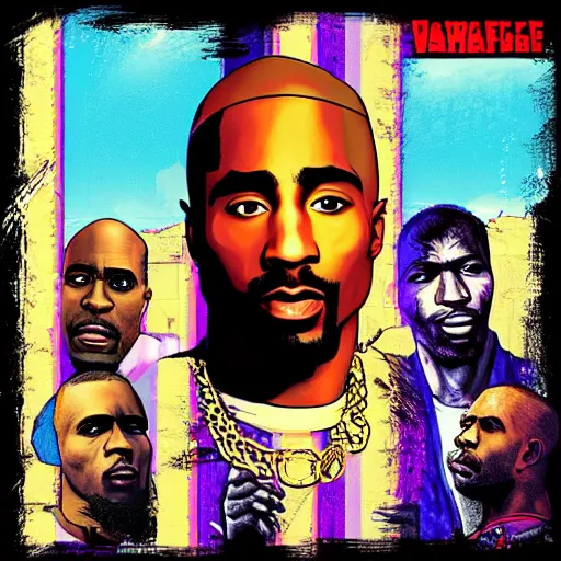 Image similar to tupac gta 5 cover art