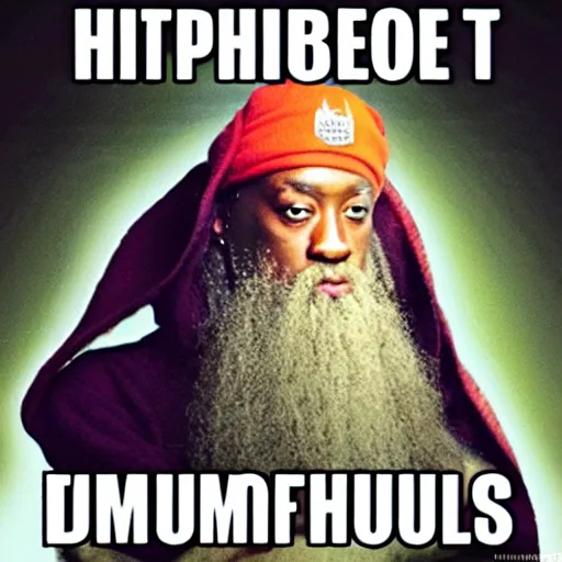 Prompt: ghetto hip - hop dumbledore