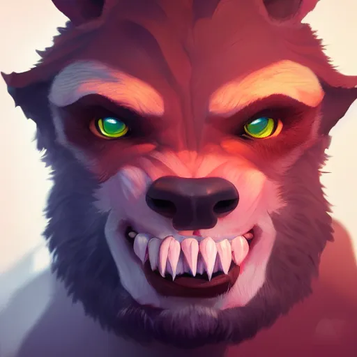 Prompt: Portrait of a Gnoll, evil look, mattepainting concept Blizzard pixar maya engine on stylized background splash comics global illumination lighting artstation lois van baarle, ilya kuvshinov, rossdraws