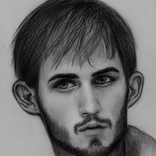 Image similar to professional graphite sketch of lil peep