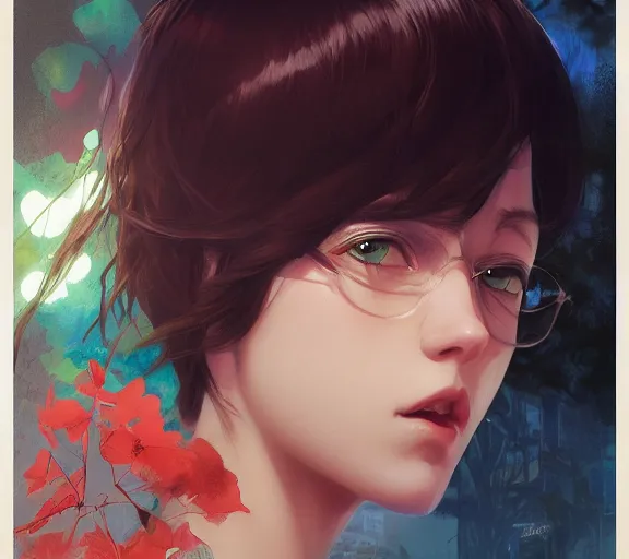 Prompt: a separate reality. soft texture | fine detail!! anime!! realistic shaded lighting!! poster by ilya kuvshinov katsuhiro otomo, magali villeneuve, christian hook, artgerm, jeremy lipking and michael garmash and rob rey, multilayered mixed media.