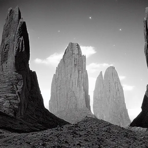 Prompt: a black and white star wars scene by anselm adams