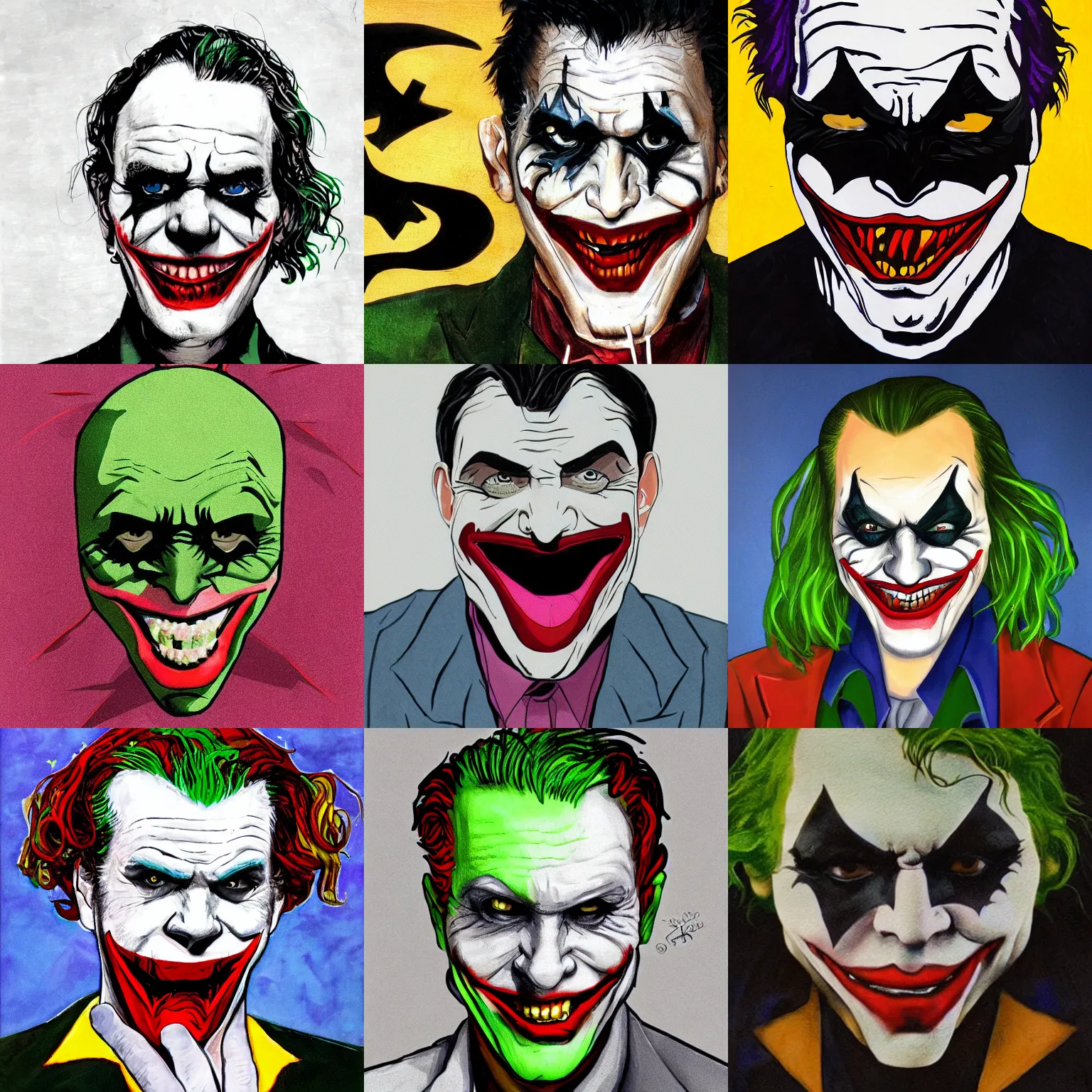 portrait of the joker wearing BatMan mask | Stable Diffusion | OpenArt