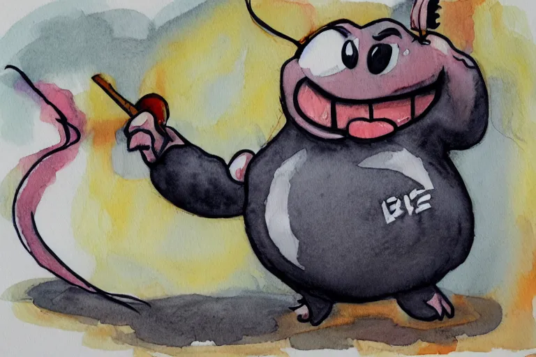 Image similar to obese discord moderator, watercolor, highly detailed