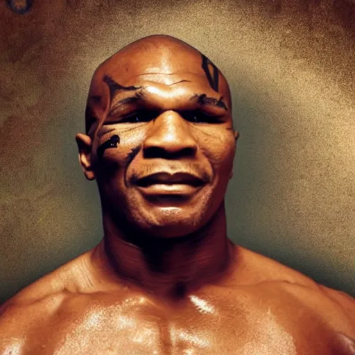 Prompt: a detailed photograph of mike tyson as an ancient egyptian pharaoh