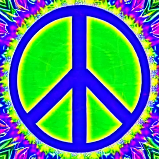 Image similar to psychedelic peace sign