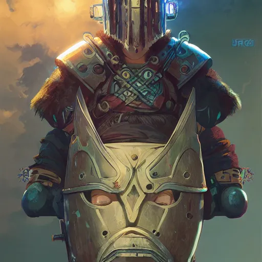 Image similar to cyberpunk viking helmet mask warrior goddess robot ninja fantasy, art gta 5 cover, official fanart behance hd artstation by jesper ejsing, by rhads, makoto shinkai and lois van baarle, ilya kuvshinov, ossdraws