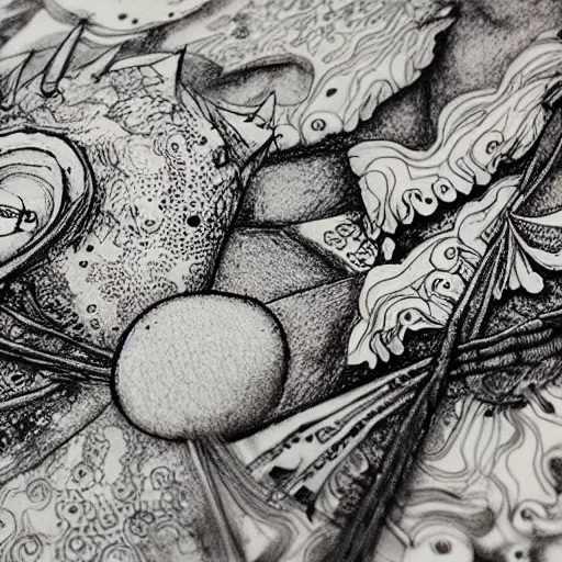 Prompt: close up photo of amazing sketchbook drawings by Terada Katsuya, koji morimoto, tatsuyuki tanaka