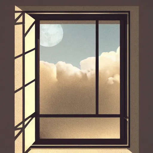 Image similar to the universe through a window, digital art, trending on artstation