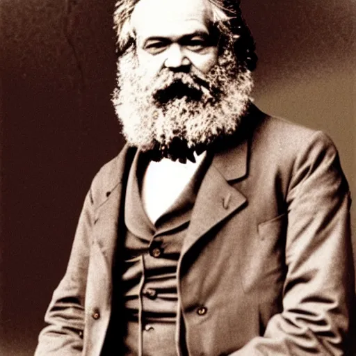 Image similar to karl marx in a bikini, pole dancing
