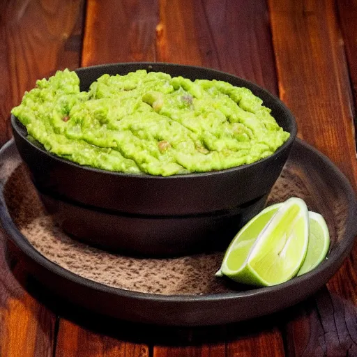 Prompt: johnny depp is inside a bowl of guacamole