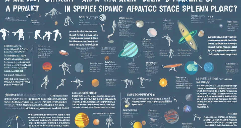 Image similar to an infographic found on an alien planet describing space