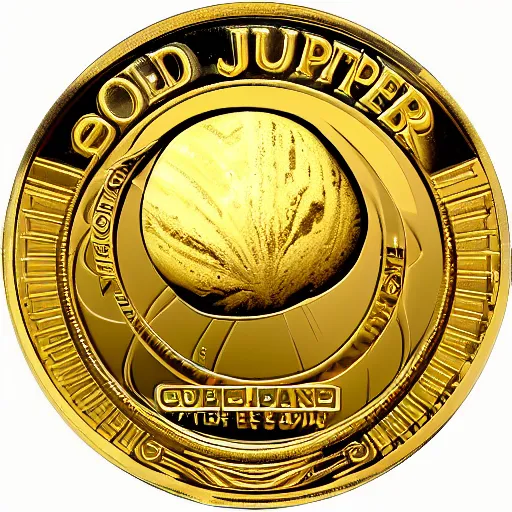 Image similar to planet jupiter gold coin