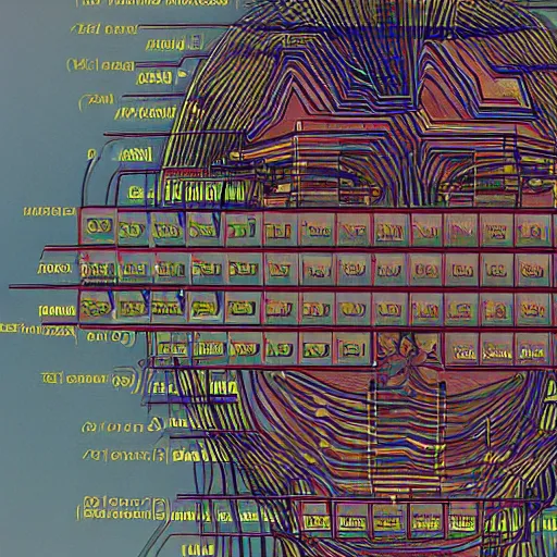 Prompt: a neuroscientist trying to understand a microprocessor, jean giraud