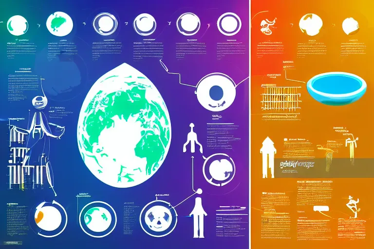 Image similar to detailed infographic depicting humanity's popularity with extraterrestrial cultures, digital display, highly detailed, full color, crisp detailed vectors