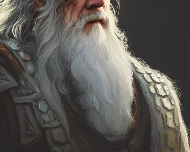 Image similar to photography of gandalf, deep focus, d & d, fantasy, intricate, elegant, highly detailed, digital painting, artstation, concept art, matte, sharp focus, illustration, hearthstone,