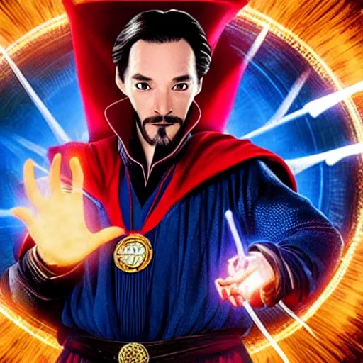 Image similar to snoop doge playing doctor strange from the doctor strange movie, highly detailed, cinematic shot, cinematic lighting, 8 k, exquisit facial detail