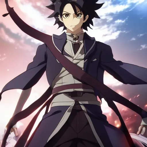 Prompt: handsome guy made by Ufotable studio high detailed, beautiful,, anime style, 4k , detailed, detailed face, high quality, smooth, sharp focus, beautiful scene, in demon slayer anime artstyle