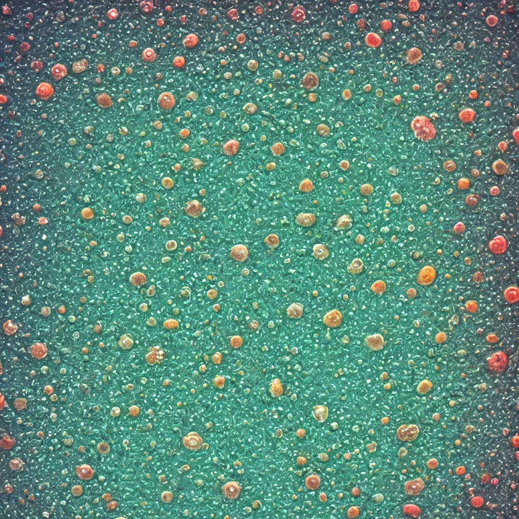 Image similar to close up photograph of aquatic microorganisms seen through a microscope, 4 k