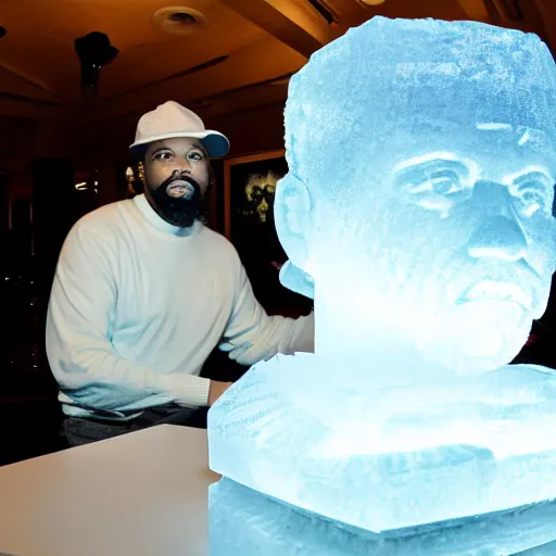 Image similar to an ice sculpture of ice cube