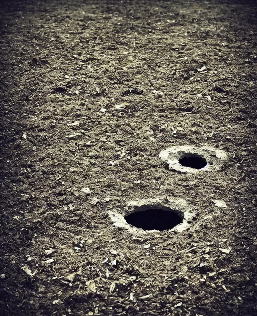 Prompt: “ a hole appears in the ground of an empty room ”