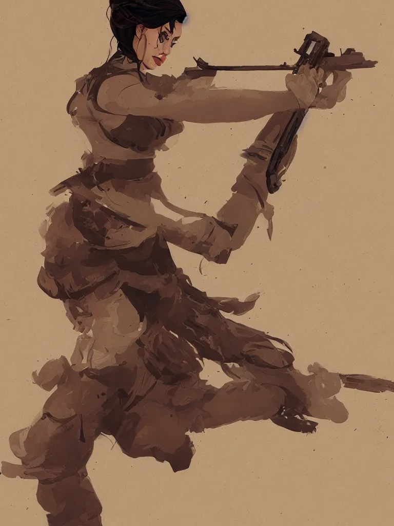 Image similar to woman facing fire by disney concept artists, blunt borders, rule of thirds