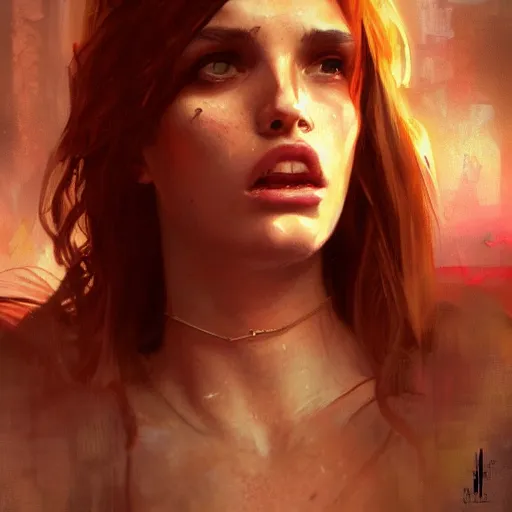 Prompt: full figure bella thorne, hyperrealistic portrait, bladerunner street, art of elysium by frank frazetta and jeremy mann and alphonse mucha, fantasy art, photo realistic, dynamic lighting, artstation, poster, volumetric lighting, very detailed face, 4 k, award winning